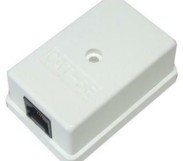 Розетка накладна ATcom UTP 8P8C RJ45 1 порт, біла